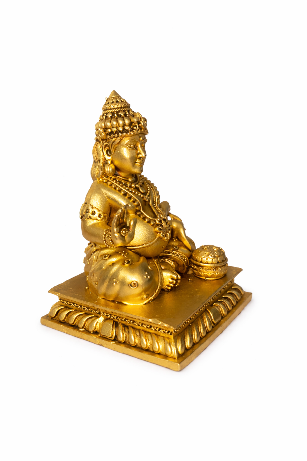 PeetalKraft Premium Hnadcrafted Brass Kuber | Available in Two Variation (100grams & 225grams) | Home, Temple, Office Decorative and Vastu Figurine