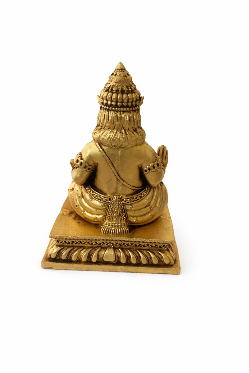 PeetalKraft Brass Lord Kuber Statue, Antique Finish, 8cm, for Home Temple, Office Desk & Vastu Décor